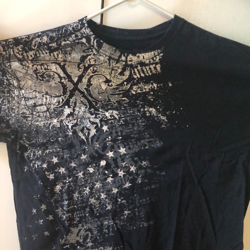 Xtreme couture men’s tshirt black and silver